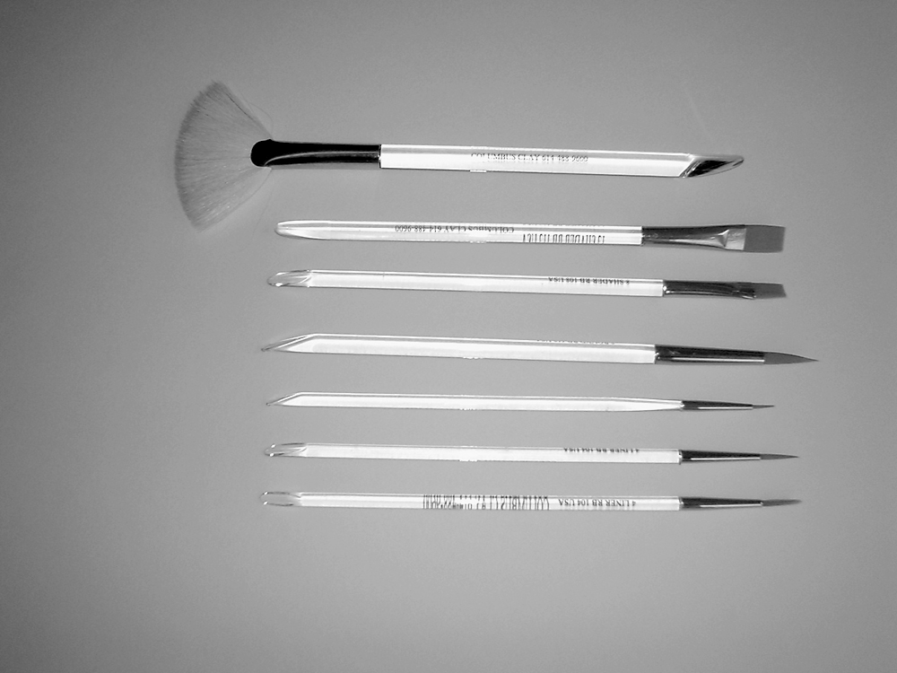 Amaco Fitch Fan Glaze Brushes - Columbus Clay Company